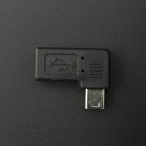 Codo 90 Grados Mini USB Tipo A Hembra a Mini USB Tipo A Macho Genérico - 1