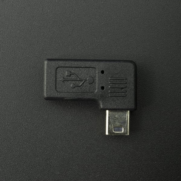 Codo 90 Grados Mini USB Tipo A Hembra a Mini USB Tipo A Macho Genérico - 1