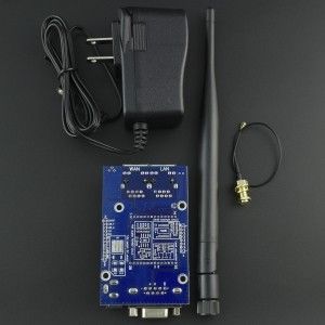 Kit Módulo WIFI HLK-RM04 + Tarjeta Serial + Antena De 2.4 GHz + Adaptador De Corriente  Genérico - 8