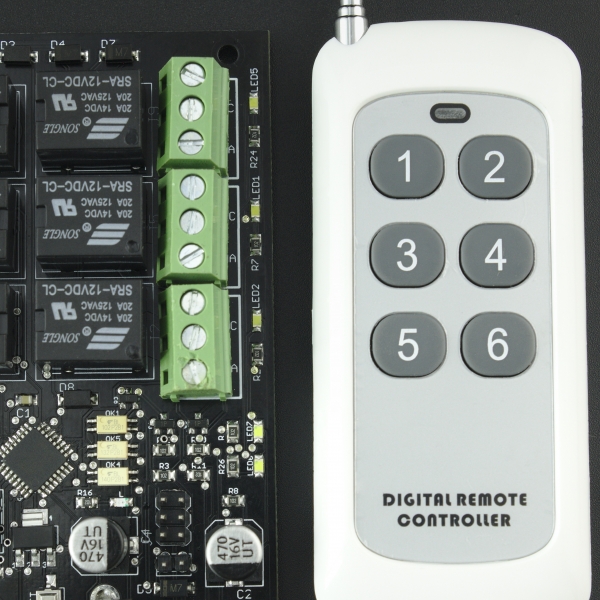 Módulo Relé SRA RF Programable de 6 Canales 50 Metros - SUTAGAO SUTAGAO - 3