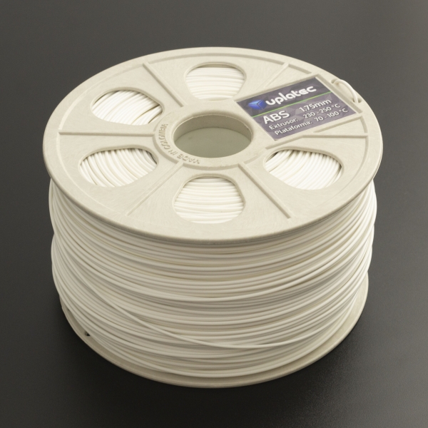 Rollo de filamento abs para impresora 3d color blanco - 10552 - MaxiTec