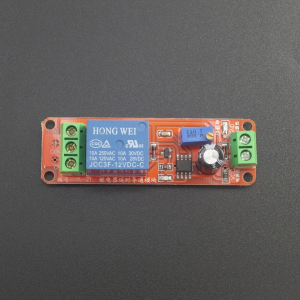 Modulo Relé De Retardo 0-10 Seg 1 Canal JOC3F-12VDC-C 10A Genérico - 2