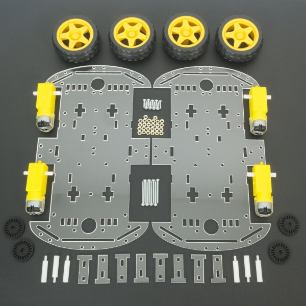 Kit Chasis robot inteligente 4WD (Desarmado) Vistronica - 4