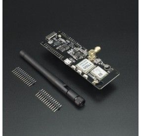 PLACA DE DESARROLLO TTGO CON TRANSCEPTOR LORA 915 MHZ, MODULO GPS NEO-6M Y MODULO WIFI/BLUETOOTH ESP32 PARA IOT CH9102F Genérico