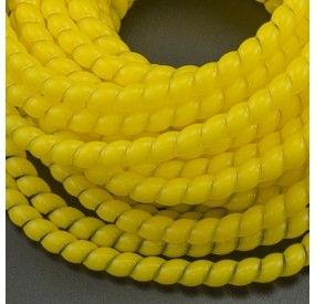 ESPIRAL DE PLÁSTICO 8 MM AMARILLO PARA COBERTURA DE CABLES 10 METROS Genérico - 3