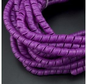 ESPIRAL DE PLÁSTICO 8 MM MORADO PARA COBERTURA DE CABLES 10 METROS Genérico - 3