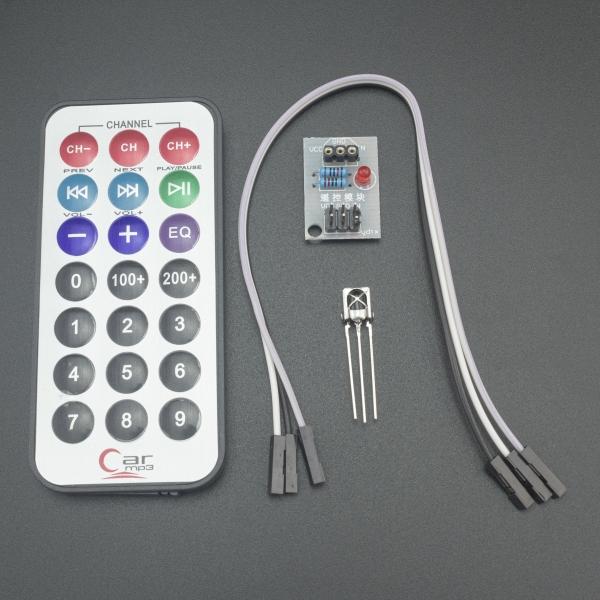 Control remoto infrarrojo + receptor HX1838 + codificador Genérico - 3