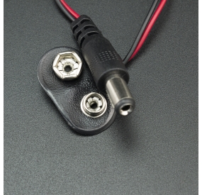 Pack 100 Piezas Cable 15cm Con Broche Para Pila 9v 9 Volts Voltios Conector  Bateria Pp3 Dc