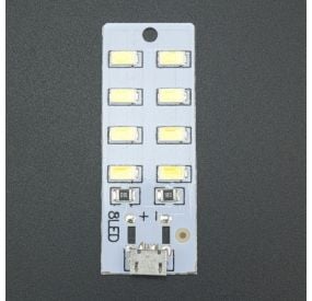 MATRIZ DE LEDS 4X2 CON CONECTOR MICRO USB Genérico - 3