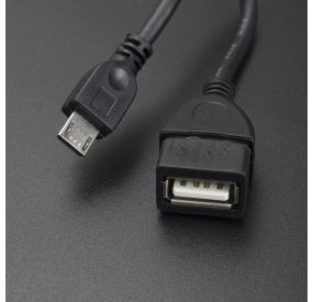 Cable Micro USB Tipo B Macho a USB Tipo A Hembra 10 cm EXA - 3