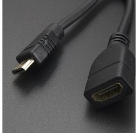 Cable Micro USB Tipo B Macho a USB Tipo A Hembra 10 cm EXA - 4