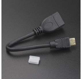 Cable Mini HDMI Macho a HDMI Hembra 15 cm  - 3