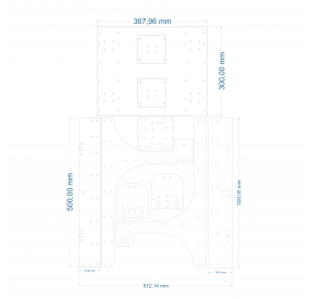 PLATINA MAQUINA CNC RUTEADORA 4530 V2.0 (NOSOTROS)