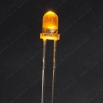 LED Amarillo 3mm Chorro