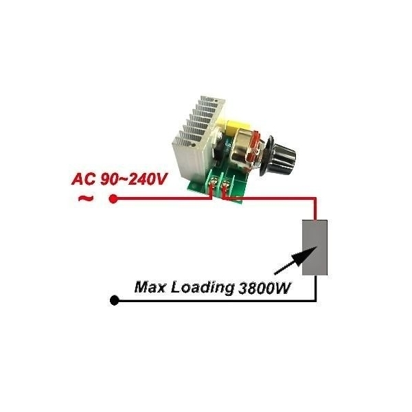 Módulo Dimmer por SCR de 3800W Genérico - 4