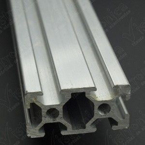 Perfil aluminio estructural (T-slot) 40x40 Light - Plateado - Cimech 3d