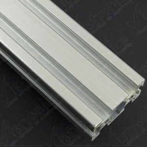 Perfil aluminio estructural (T-slot) 40x40 Light - Plateado - Cimech 3d