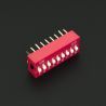 DIP Switch de 9P Rojo Genérico - 3