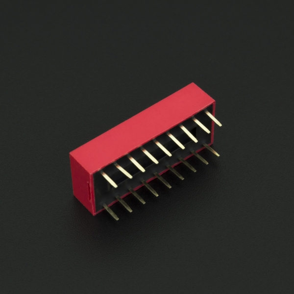 DIP Switch de 9P Rojo Genérico - 4