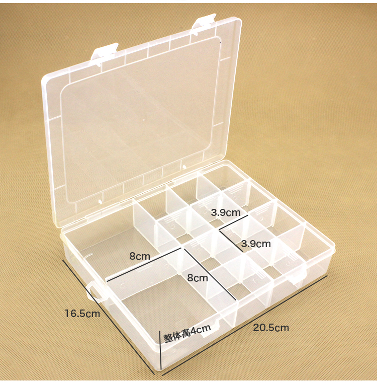 Caja Organizadora Plástica Multiuso Compartimientos Portátil - Electrolandia